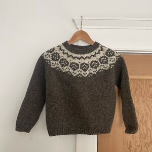 Kids pure new wool fairisle sweater
